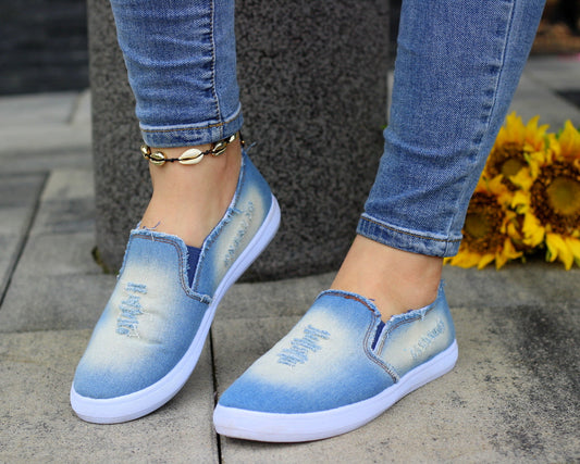 Кецове Slip On Jeans Нахлузващи