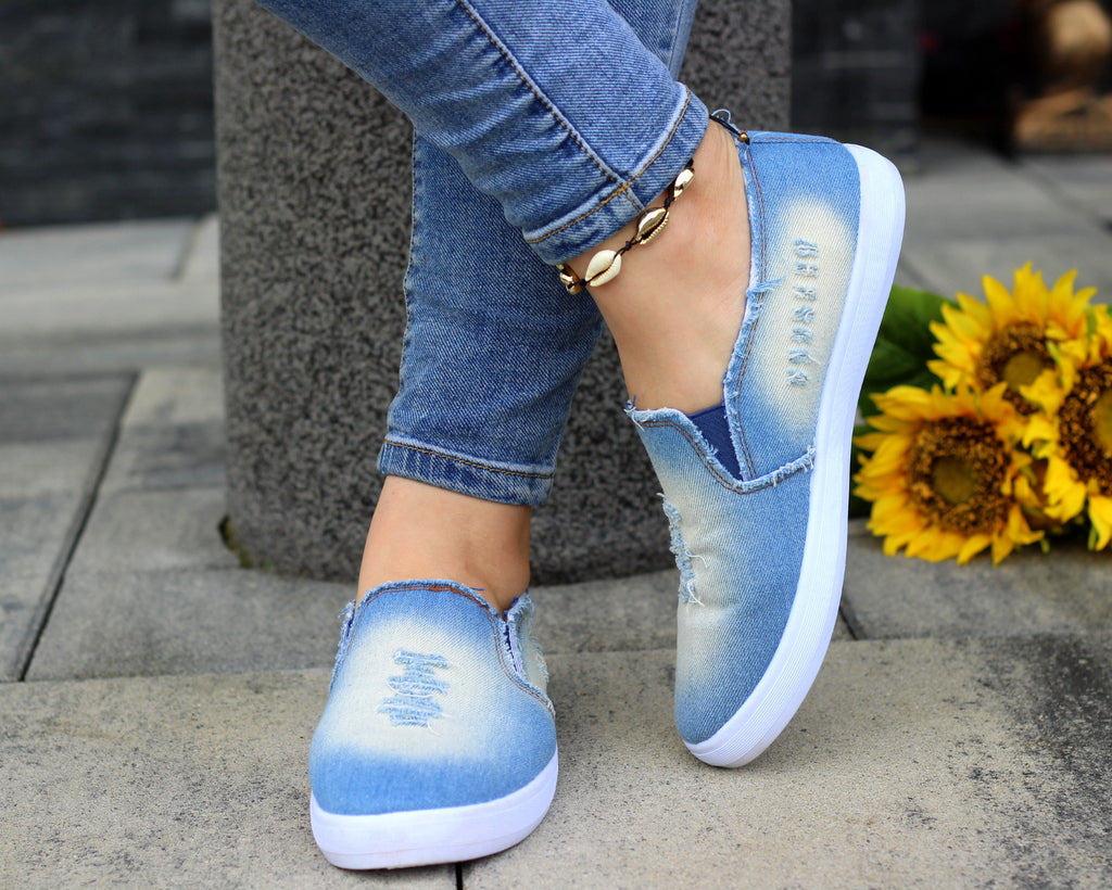 Кецове Slip On Jeans Нахлузващи
