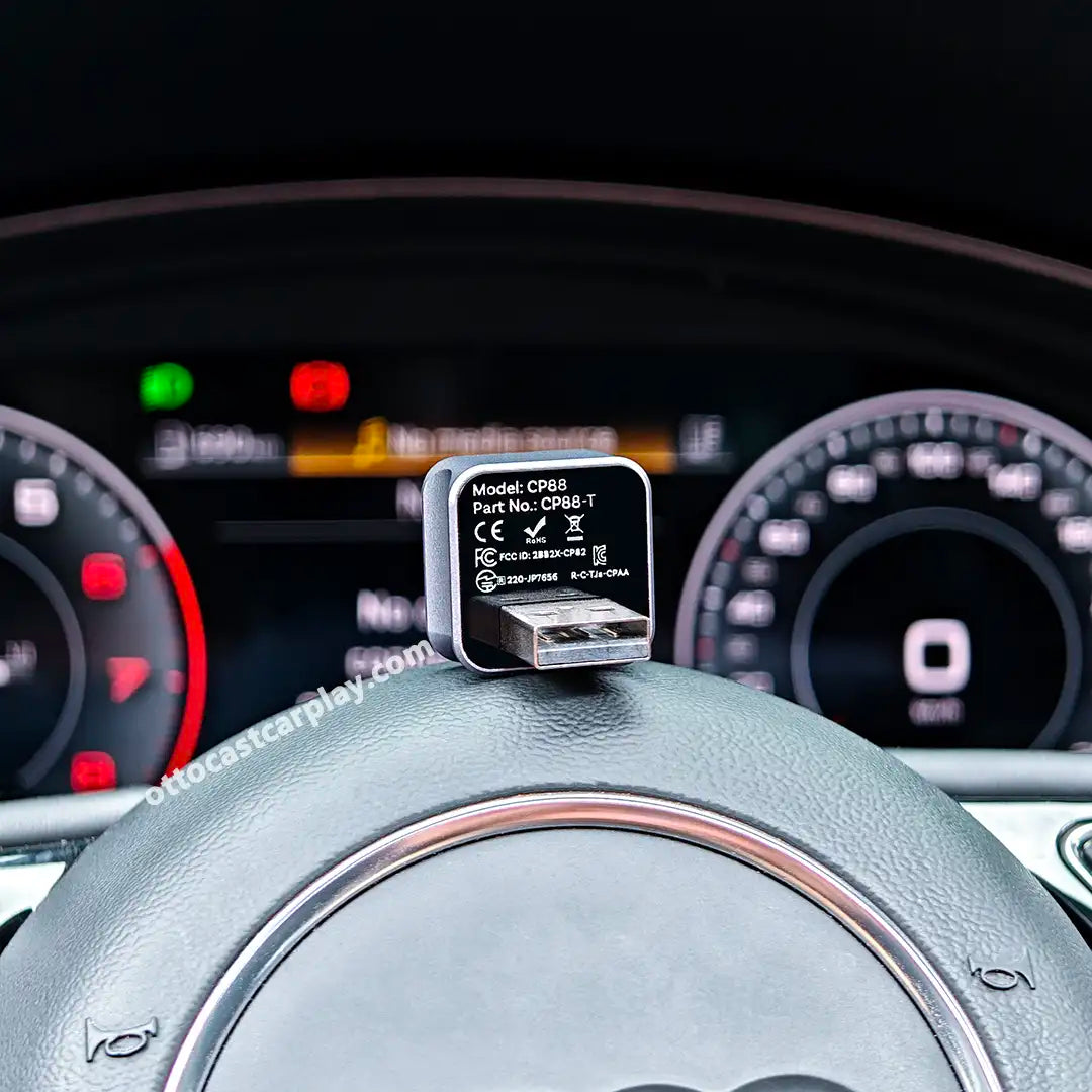 Безжичен CarPlay Android Auto адаптер Ottocast Mini 3.0 Ultra Cube