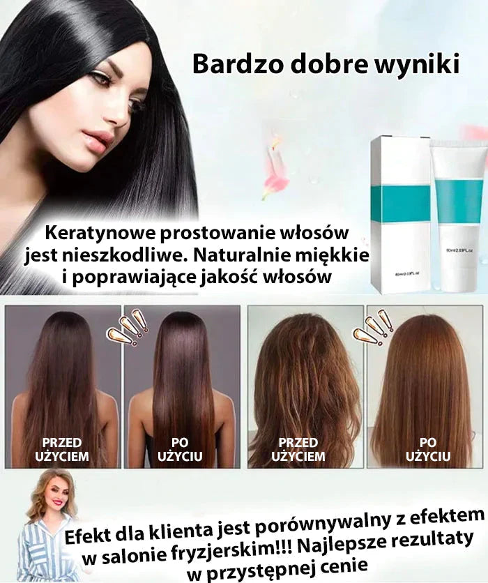 Кератинов изправящ крем за коса