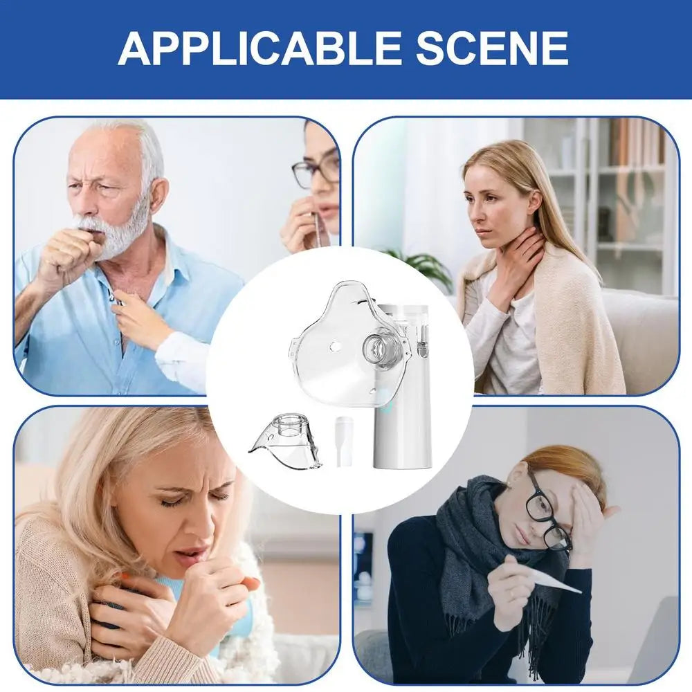【💨Перфектен избор за облекчаване на кашлица или задух!】ClearFlow™ | Преносим дихателен небулизатор