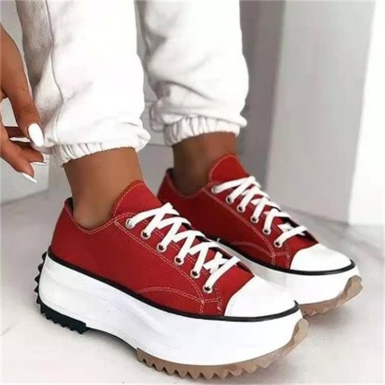 💝Venta limitada 50% de descuento🔥🔥Zapatillas de plataforma con cordones y tacones para mujer-ES