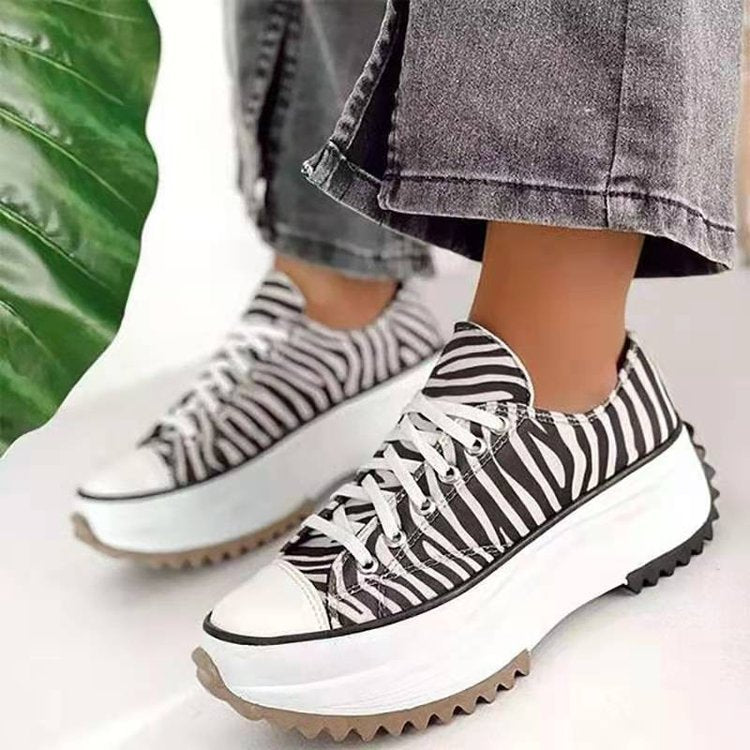 💝Venta limitada 50% de descuento🔥🔥Zapatillas de plataforma con cordones y tacones para mujer-ES