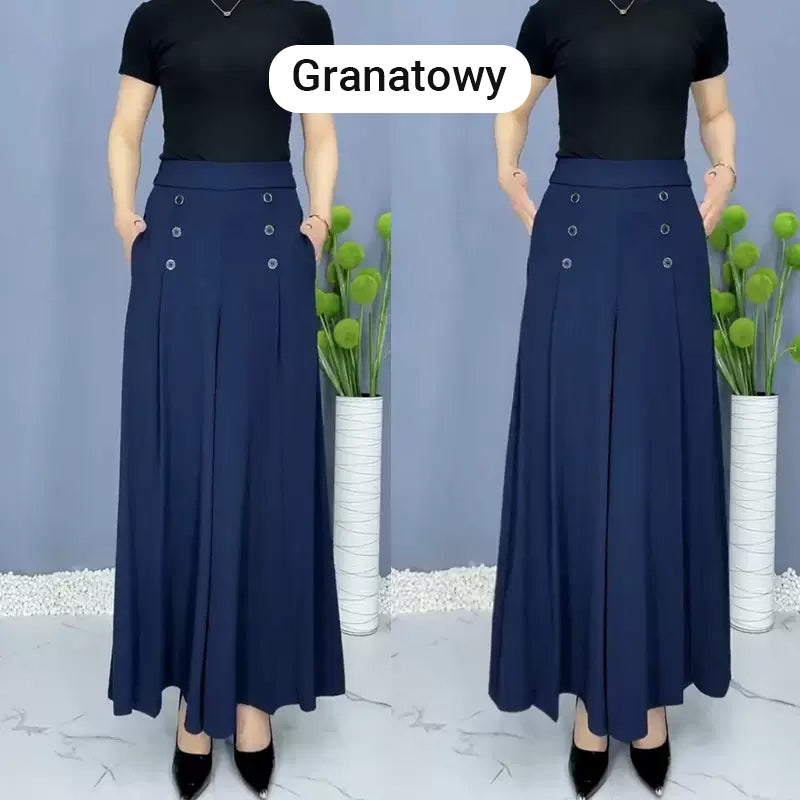 ✨Elegantne široke plisirane hlače