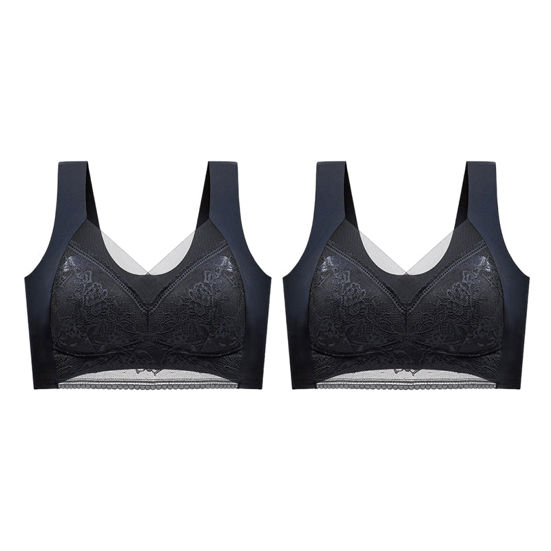👙Sujetador de encaje de mujer súper cómodo y suave sin aro de acero【✨1 + 1 gratis】-ES