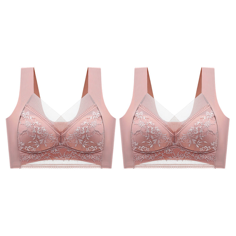👙Sujetador de encaje de mujer súper cómodo y suave sin aro de acero【✨1 + 1 gratis】-ES