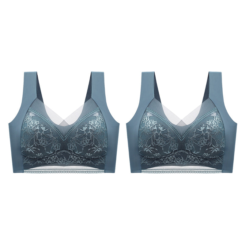 👙Sujetador de encaje de mujer súper cómodo y suave sin aro de acero【✨1 + 1 gratis】-ES