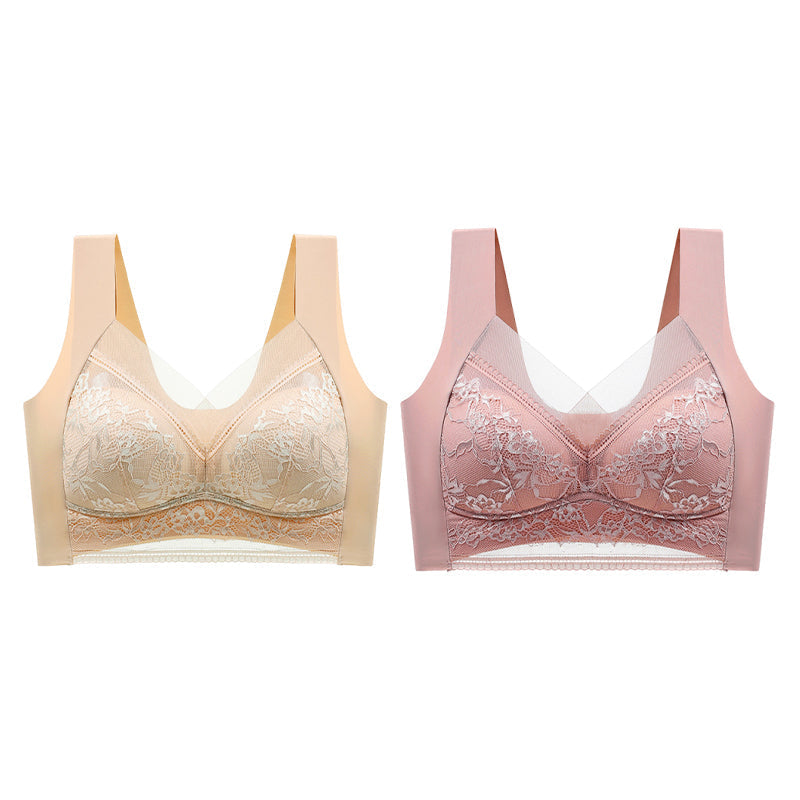👙Sujetador de encaje de mujer súper cómodo y suave sin aro de acero【✨1 + 1 gratis】-ES