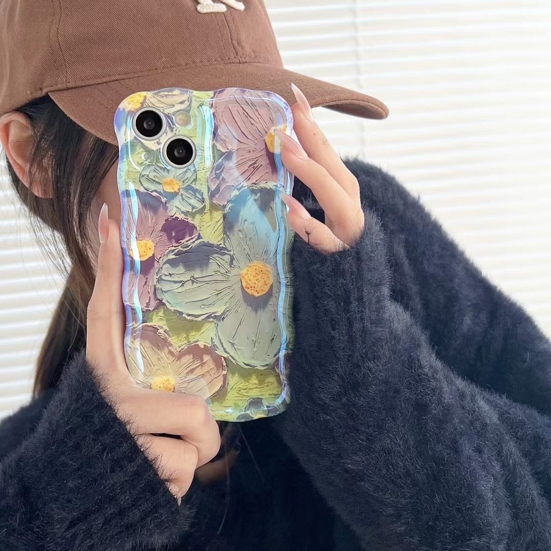 Калъф за iPhone с цветна маслена картина