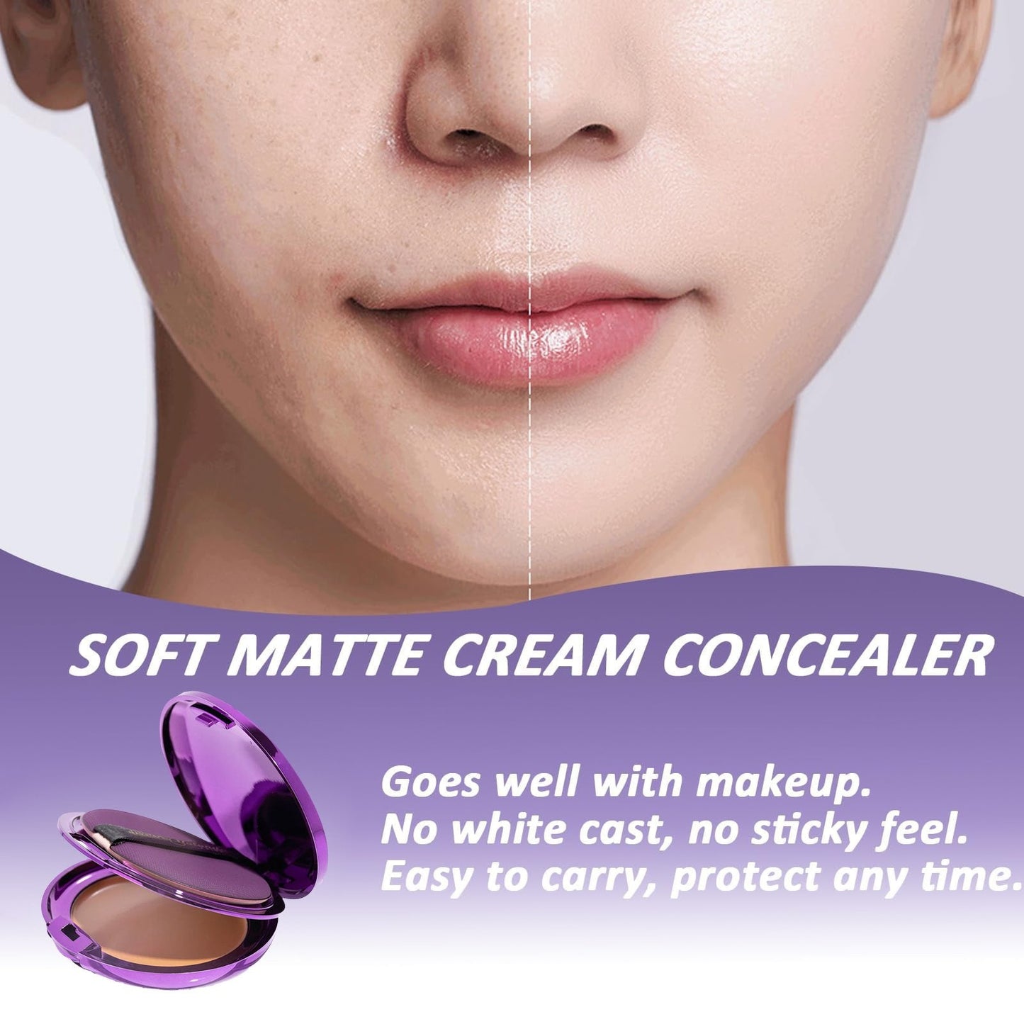 🔥 Compra uno y llévate el segundo gratis! 🎁Corrector en crema suave y mate-ES