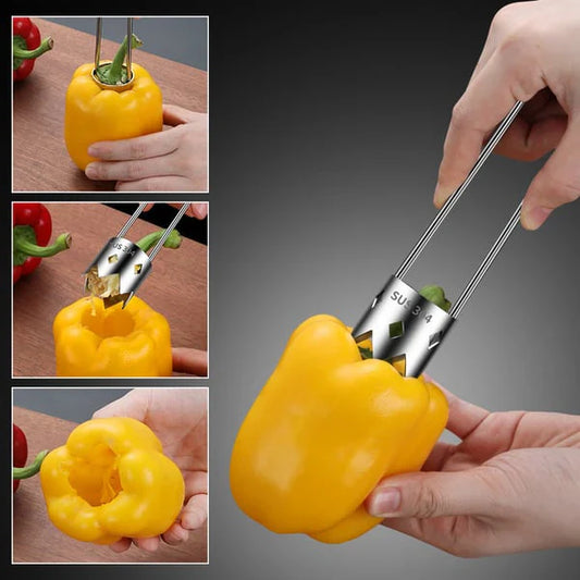 【✨Купете едно, вземете едно безплатно】🍅Универсална машина за изваждане на семки от плодове и зеленчуци от неръждаема стомана