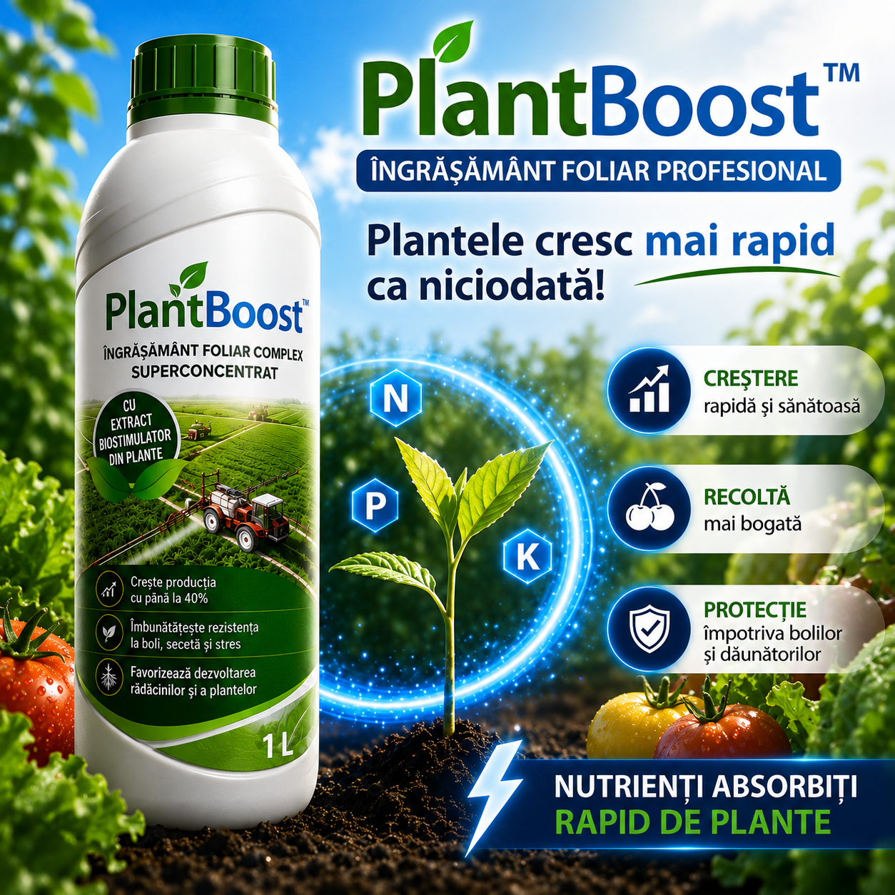 Profesionalno foliarno gnojilo – PlantBoost™-SI
