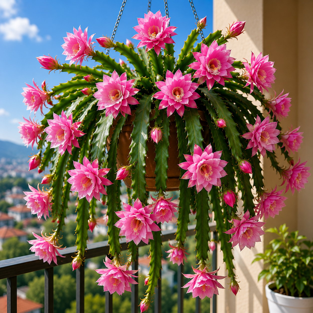 💫 Retas Epiphyllum orchidėjinis kaktusas 🌸 Reta gėlė, kuria visi sustoja pasigrožėti-LT