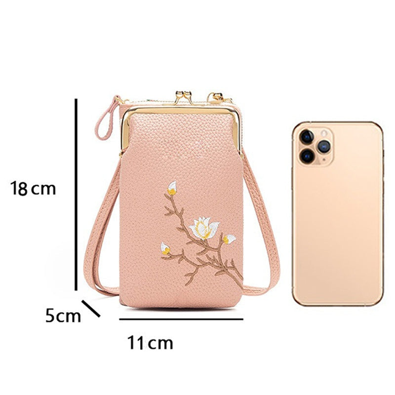 🔥👛Moteriška mobiliojo telefono piniginė per petį🌸-LT