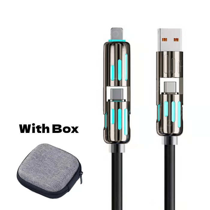 🔥4 в 1 USB кабел за зареждане, бързо зареждане⚡