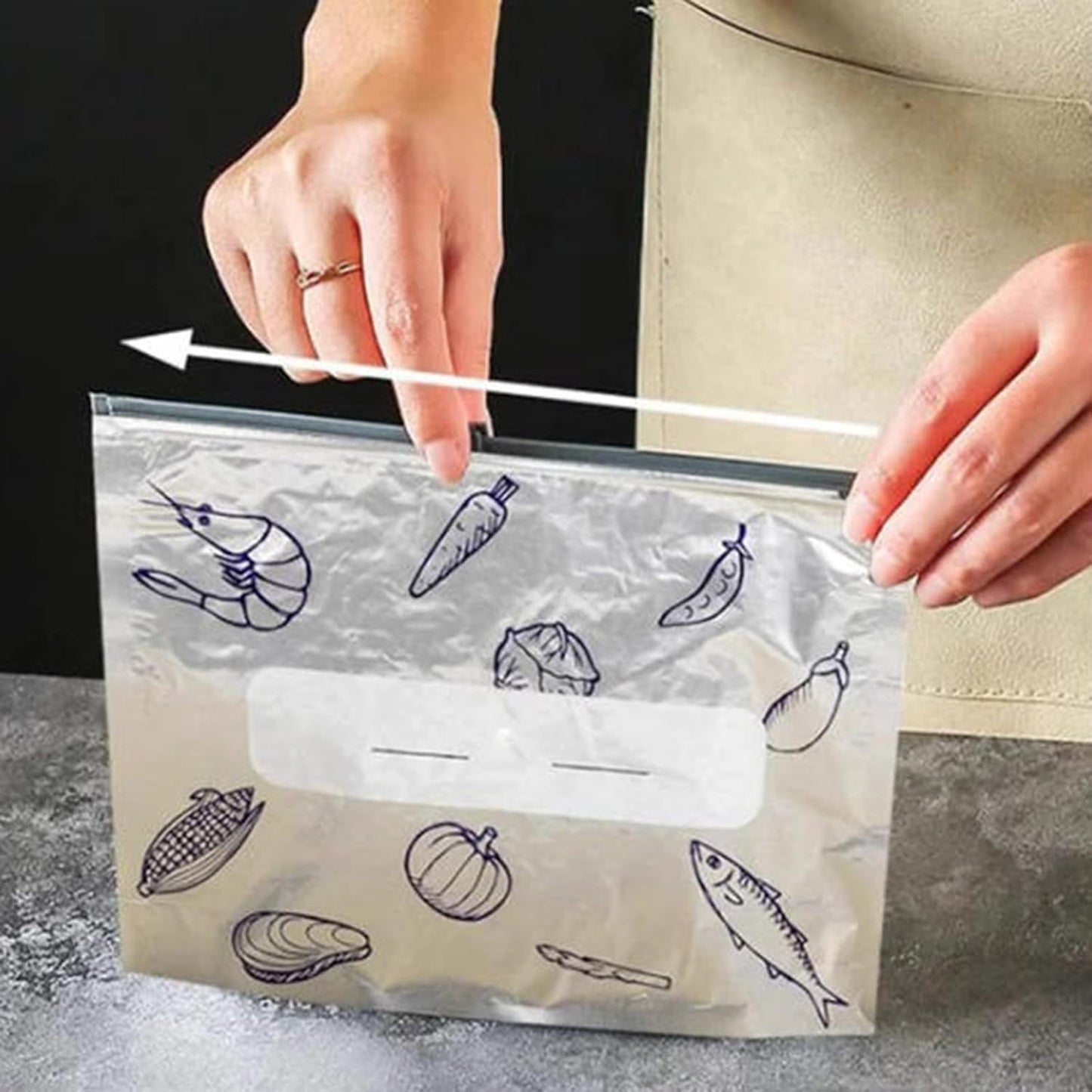 Daugkartinio naudojimo aliuminio maišeliai šviežumui išsaugoti – naujas geriausias jūsų virtuvės draugas! 🍴✨-LT