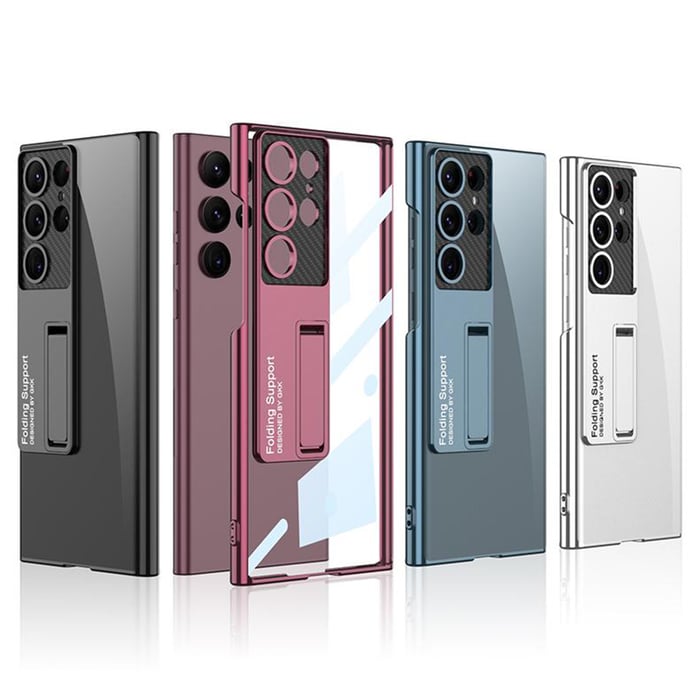Прозрачен калъф с галванично покритие за Samsung Galaxy S23