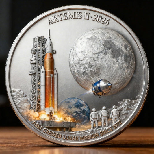 🌕 Pamätná minca Artemis II. – lunárna misia-SK