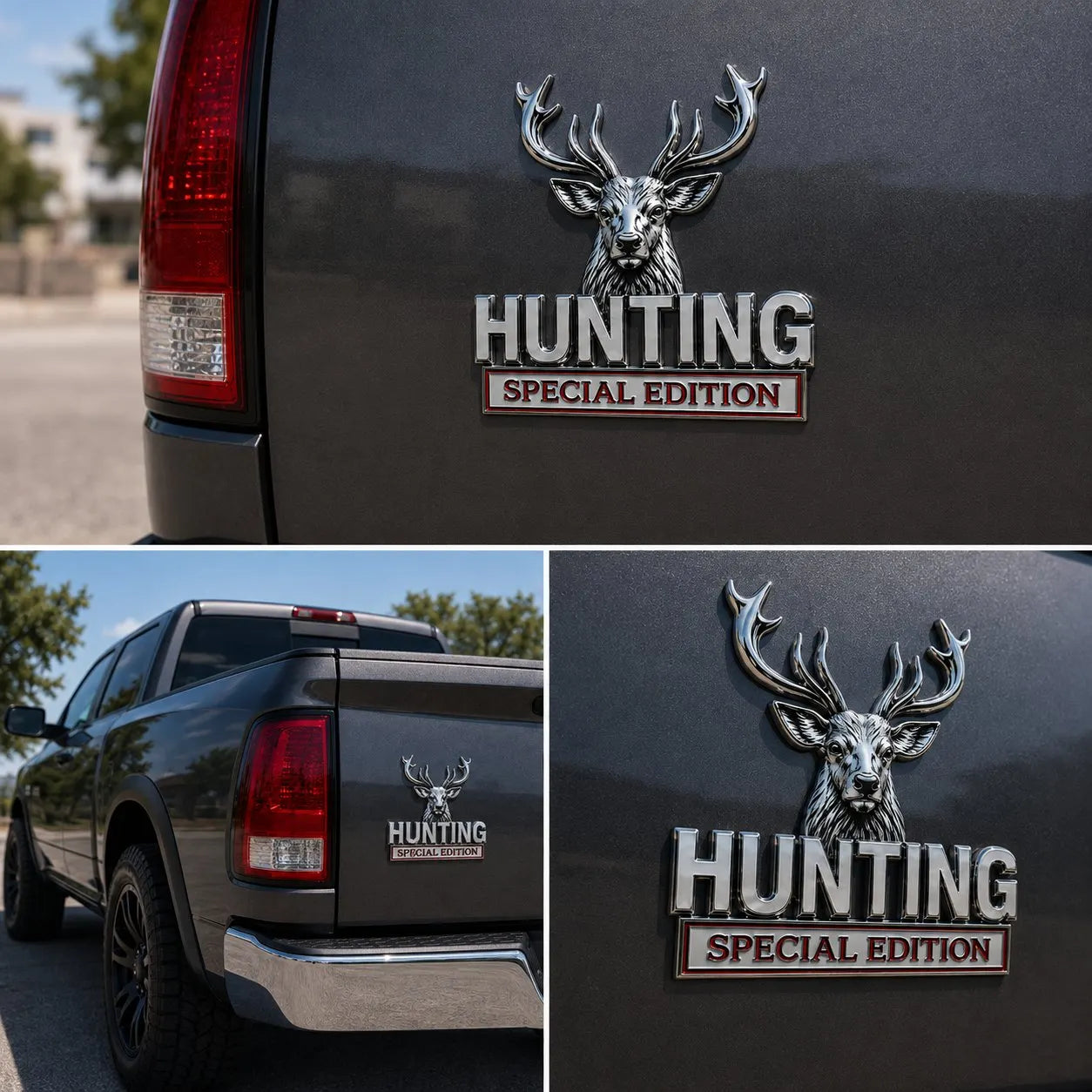 🦌 HUNTING Special Edition - 3D kromiran kovinski emblem za vaš avto-SI