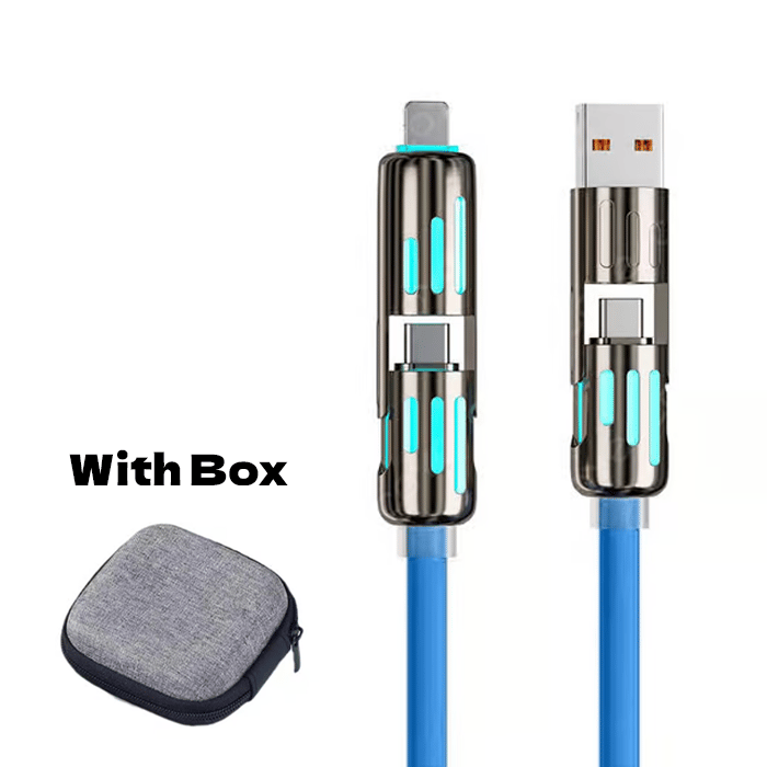🔥4 в 1 USB кабел за зареждане, бързо зареждане⚡