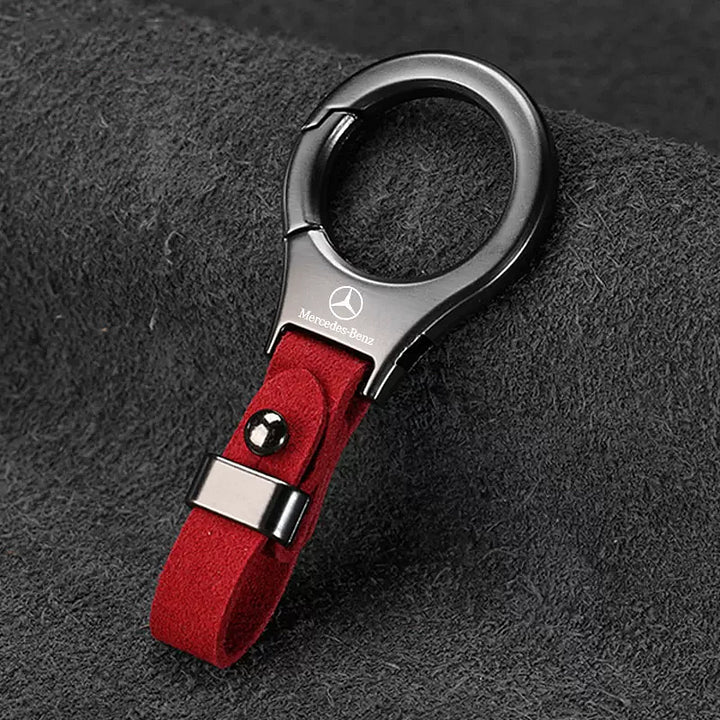 Oferta especial ✨50% de descuento ✨Llavero sencillo con logotipo de coche de gamuza-ES