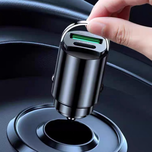 Cargador USB oculto para coche con dos puertos-ES