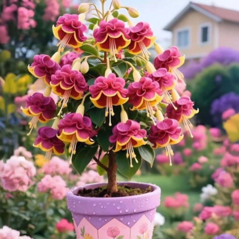 🌸 Двойна фуксия – красиво цъфтящи сенчестолюбиви растения