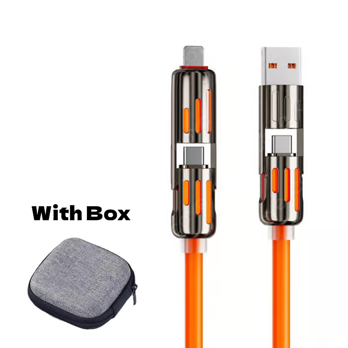 🔥4 в 1 USB кабел за зареждане, бързо зареждане⚡