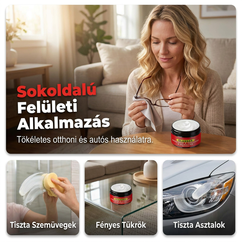 🚗 Πάστα επιδιόρθωσης και γυαλίσματος υαλοπινάκων – Γρήγορη αφαίρεση γρατσουνιών-GR