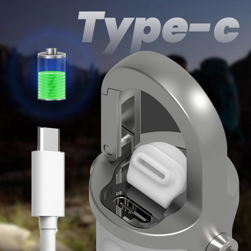 Linterna llavero de 1200 lm, súper brillante, resistente al agua, miniatura.-ES