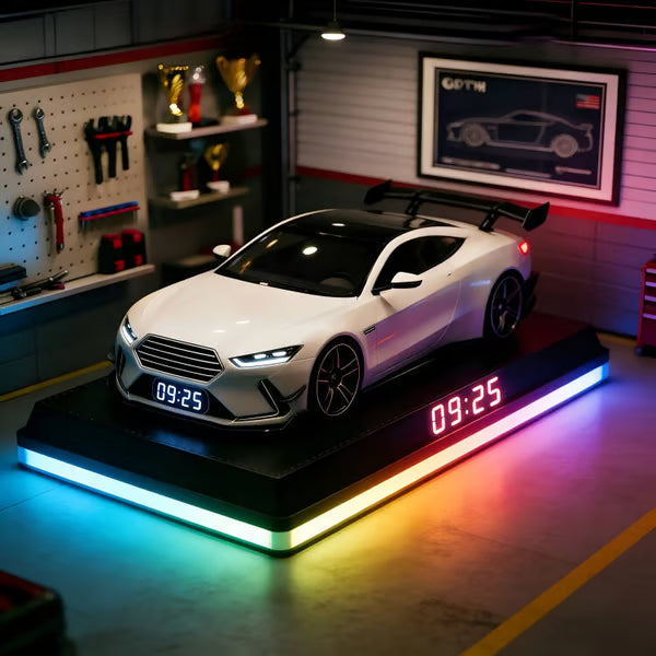 🎁 Hiperautomobilio žadintuvas🏎️ Realistiški variklio ir šviesos efektai-LT