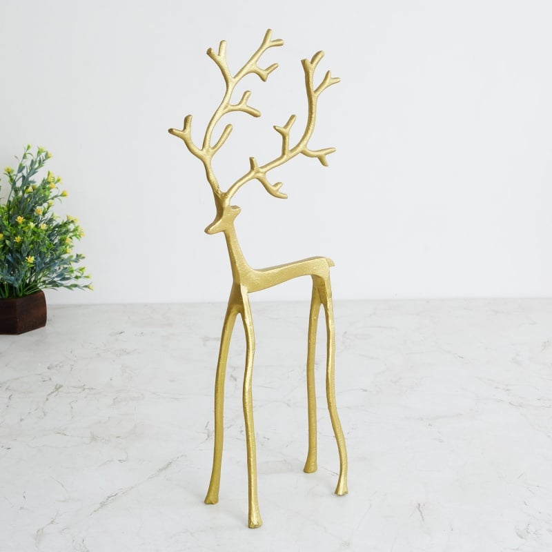 🎅Božični bestseller 🦌 Črna figurica jelena, božični okras
