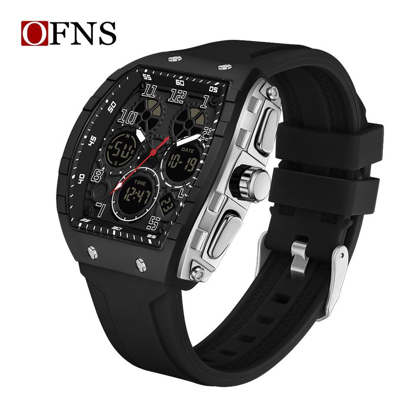 ⌚Męski sportowy zegarek cyfrowy z podświetleniem i funkcją automatycznego datownika✨