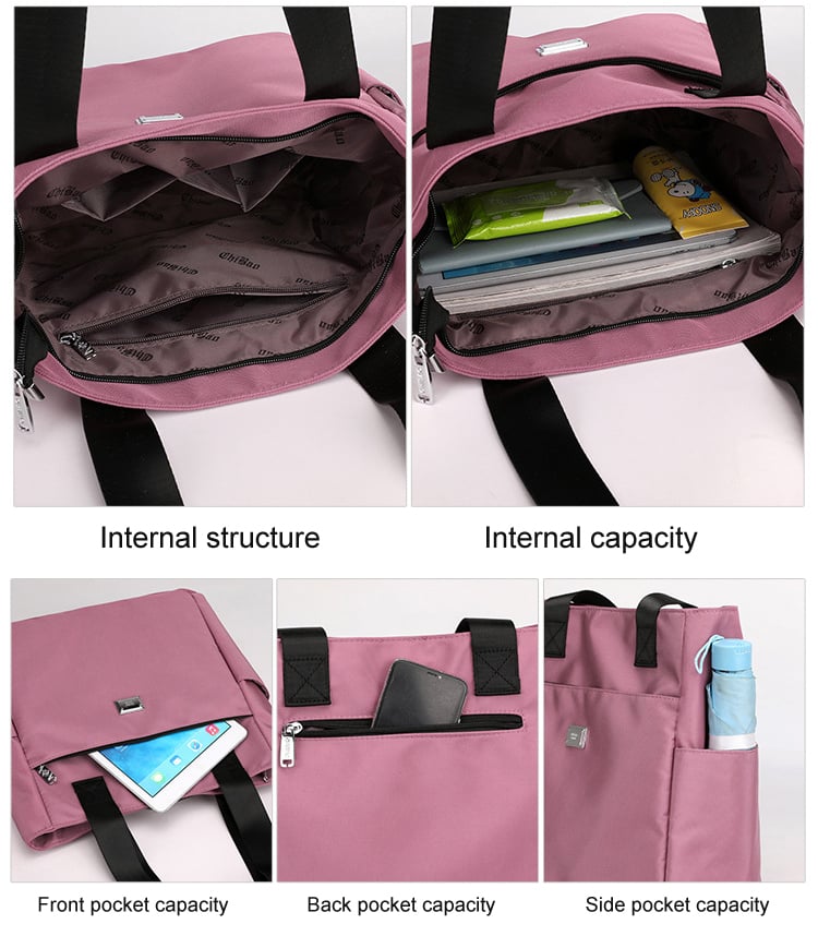 🔥Vodoodporna najlonska torba za čez ramo z veliko kapaciteto in več žepi👜