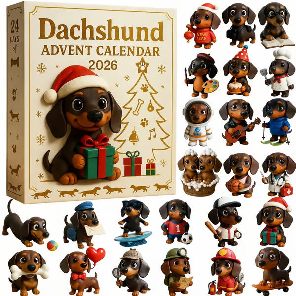 🎄🐾 Taksų Advento kalendorius 2026 metams 🐶✨-LT