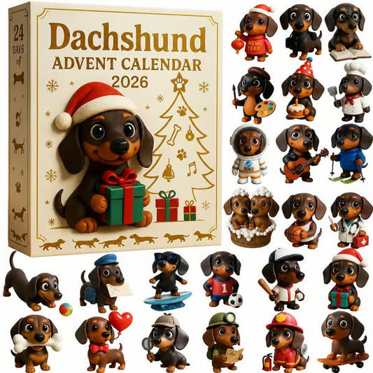 🎄🐾 Taksų Advento kalendorius 2026 metams 🐶✨-LT