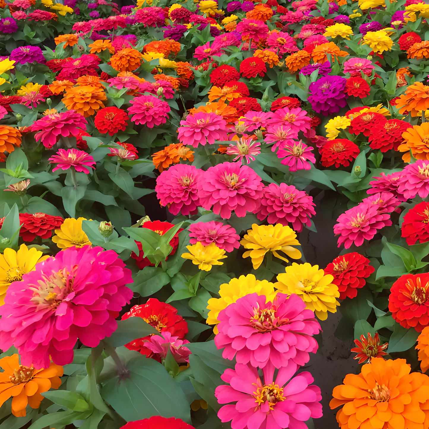 🌺Dvojna semena cinije v mešanih barvah