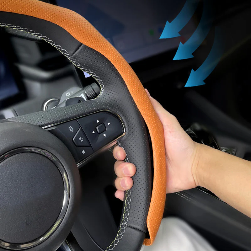 🔥🚗Дишащ, неплъзгащ се, ултратънък калъф за волан