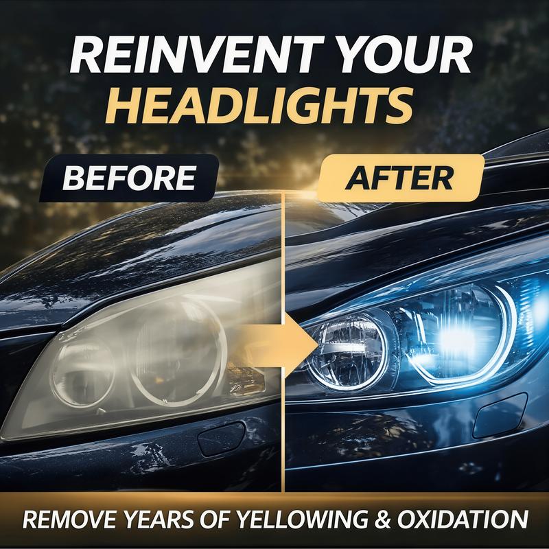 🚘 Komplet za obnovo leč žarometov – obnovite jasnost zamegljenih in porumenelih leč žarometov 💡