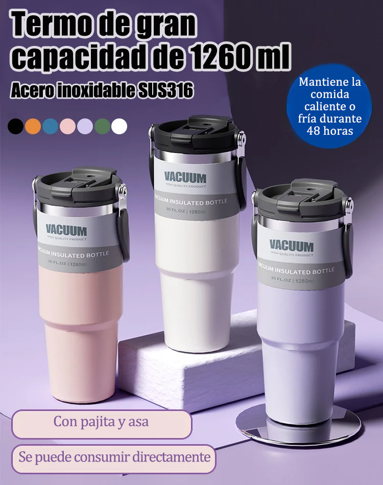Taza térmica y refrescante de gran capacidad.-ES