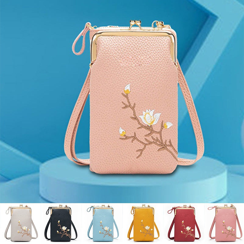 🔥👛Moteriška mobiliojo telefono piniginė per petį🌸-LT
