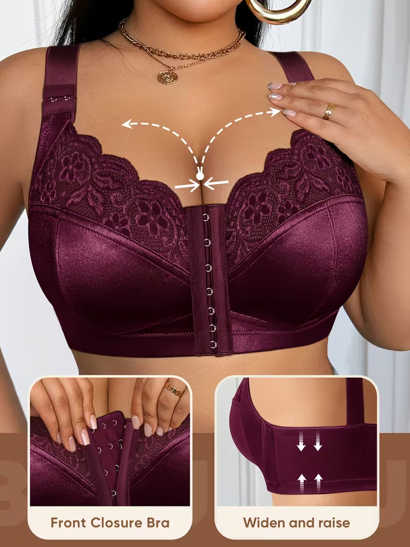 👙TRIUMPH – [4 бр.]🔥50% Дамски сутиен с пълно покритие за жени с големи размери - Сутиени с големи размери с изразителни пропорции