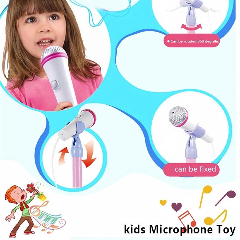 🎤 Otroški karaoke mikrofon - lučke + izvlečna palica (70-90 cm) - popolno darilo za rojstni dan!🎁