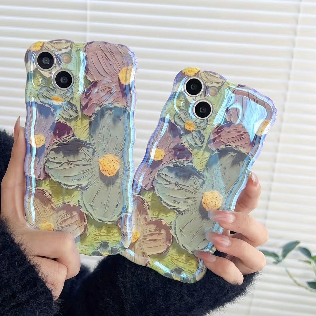 Калъф за iPhone с цветна маслена картина