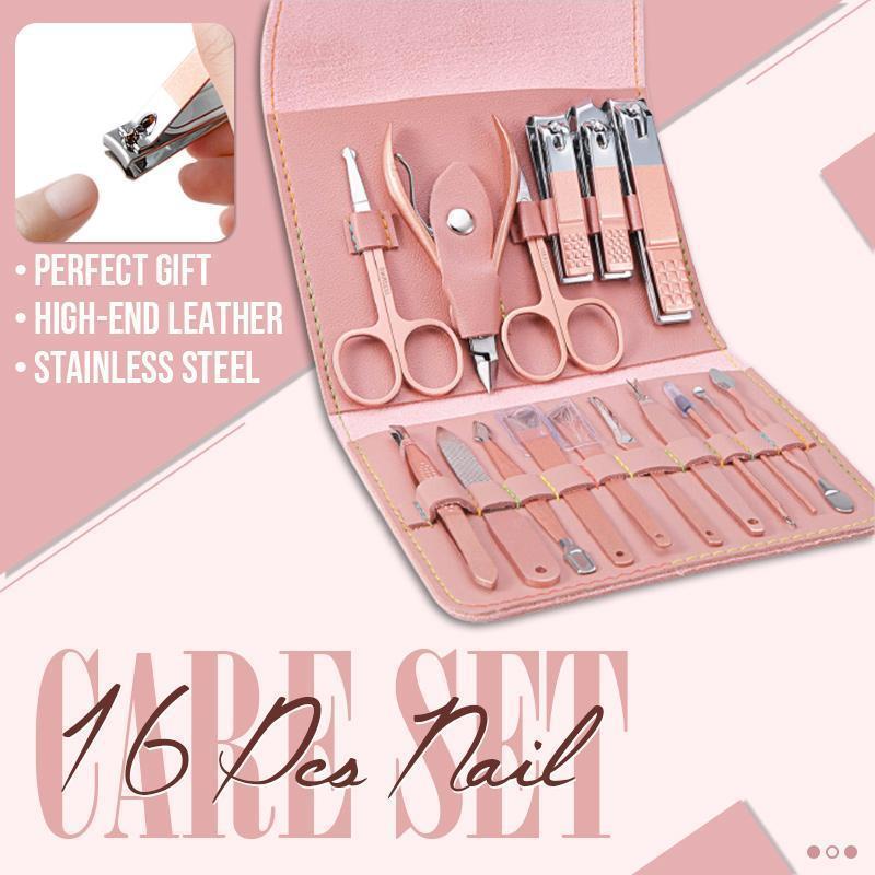 Set de cuidado de uñas 16 piezas (10 colores)-ES