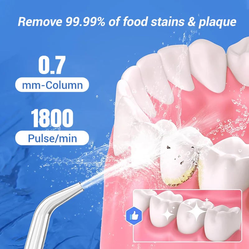 🦷 Преносим иригатор за устна кухина и конец за зъби