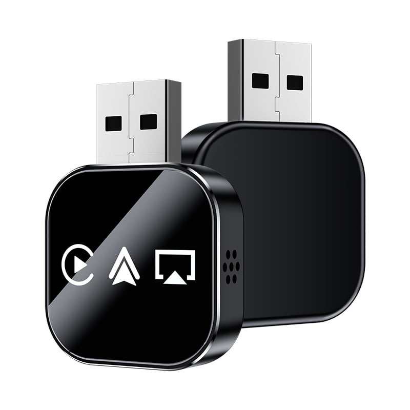 📶 Ulepszony w 2026 r. 3 w 1 ekran lustrzany telefonu iOS, przewodowy adapter CarPlay do bezprzewodowego