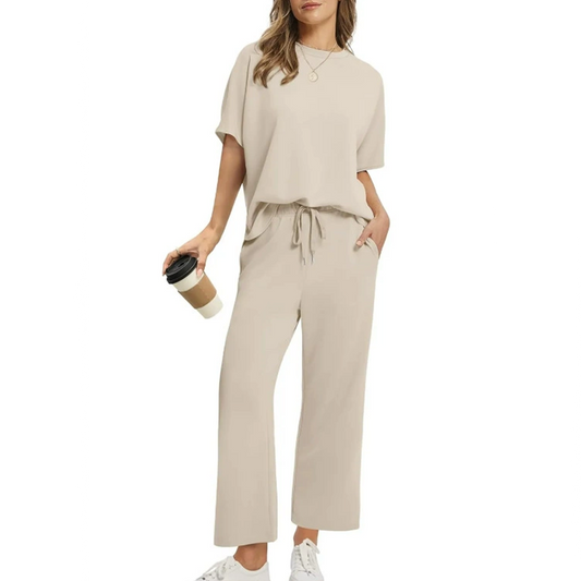 💕Top y pantalón casual de mujer-ES
