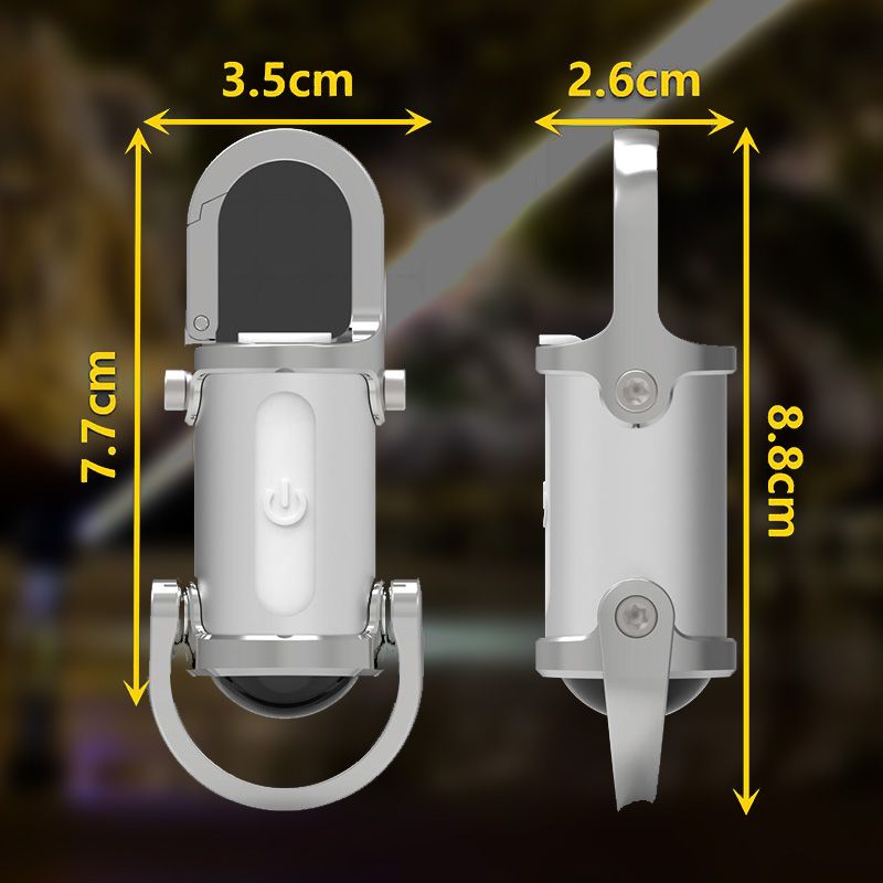 Linterna llavero de 1200 lm, súper brillante, resistente al agua, miniatura.-ES