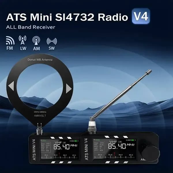 📻Ulepszony odbiornik radiowy ATS Mini V4 Si4732 All Band DSP
